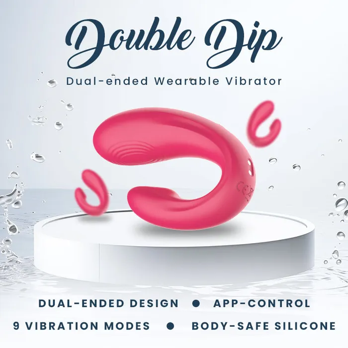 Female Sex Toys FRISKY BUSINESS SG Double Dip Dualended Wearable Vibrator