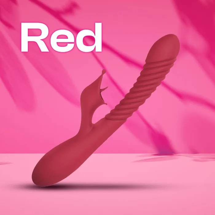 Female Sex Toys FRISKY BUSINESS SG Marry Mirage Dual Vibrator with Licking Tongue