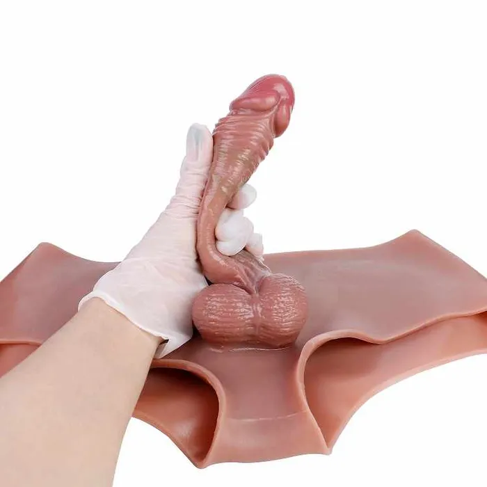 Female Sex Toys Safystyle WATCH VIDEO Hallow Strap On Dildo Boxer Penis Sleeve Penis Enlarger Extender for Men