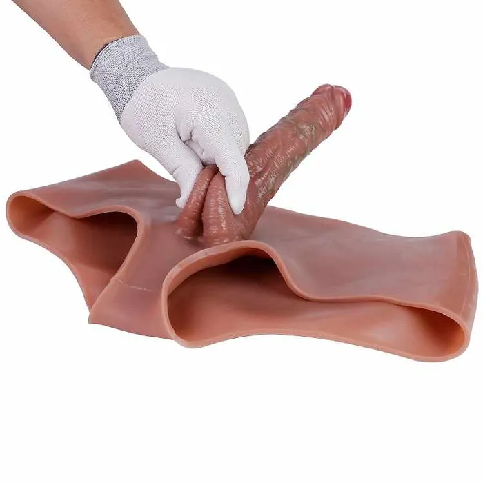 Female Sex Toys Safystyle WATCH VIDEO Hallow Strap On Dildo Boxer Penis Sleeve Penis Enlarger Extender for Men