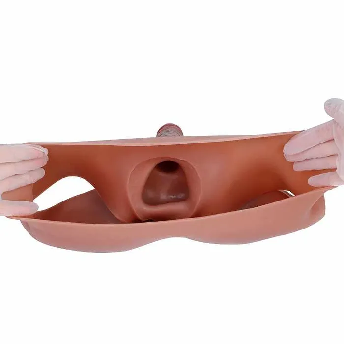 Female Sex Toys Safystyle WATCH VIDEO Hallow Strap On Dildo Boxer Penis Sleeve Penis Enlarger Extender for Men