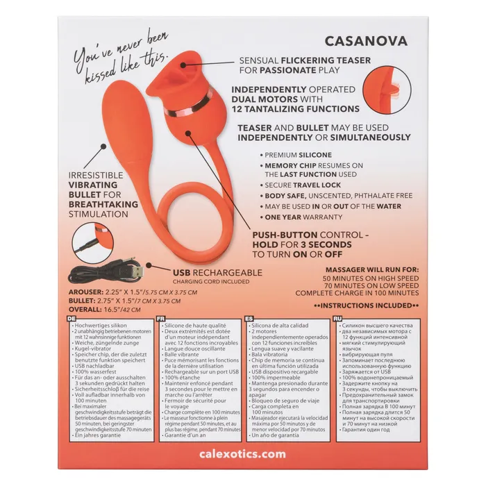 French Kiss Casanova Flickering Teaser CalExotics Female Sex Toys