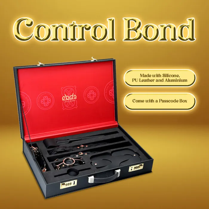 FRISKY BUSINESS SG Control Bond BDSM 9 Pcs Set With Passcode Box Female Sex Toys