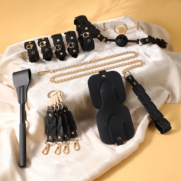FRISKY BUSINESS SG Control Bond BDSM 9 Pcs Set With Passcode Box Female Sex Toys