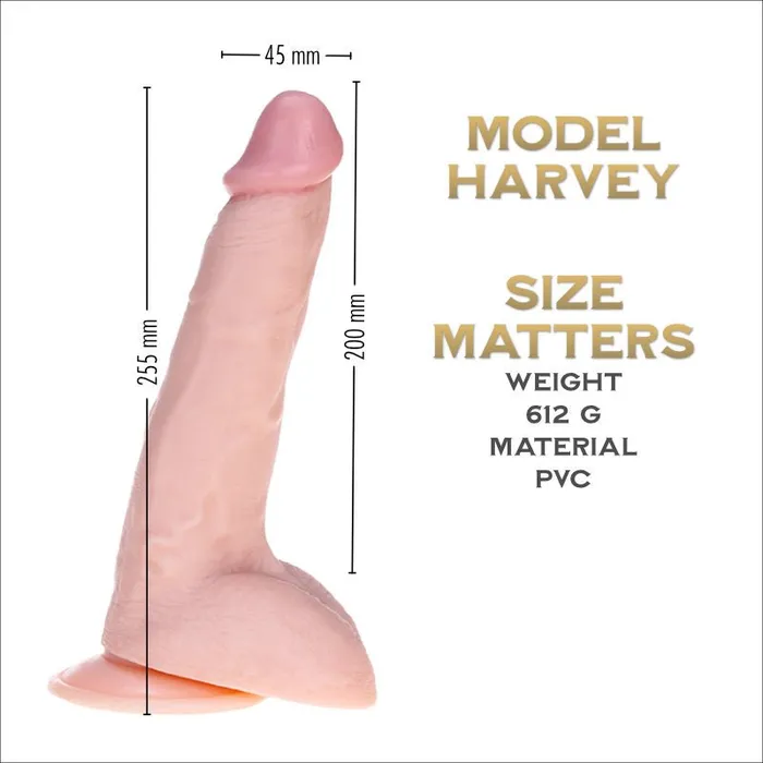 FRISKY BUSINESS SG Female Sex Toys Harvey 225 cm Prince Series Realistic Suction Cup dildo