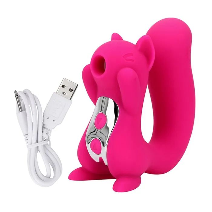 FRISKY BUSINESS SG Female Sex Toys The Squirrel 2 in 1 Clitoris Sucking Vibrator