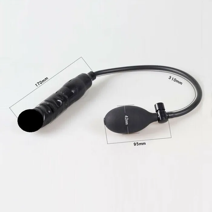 FRISKY BUSINESS SG Inflatable Black Dildo Dildos