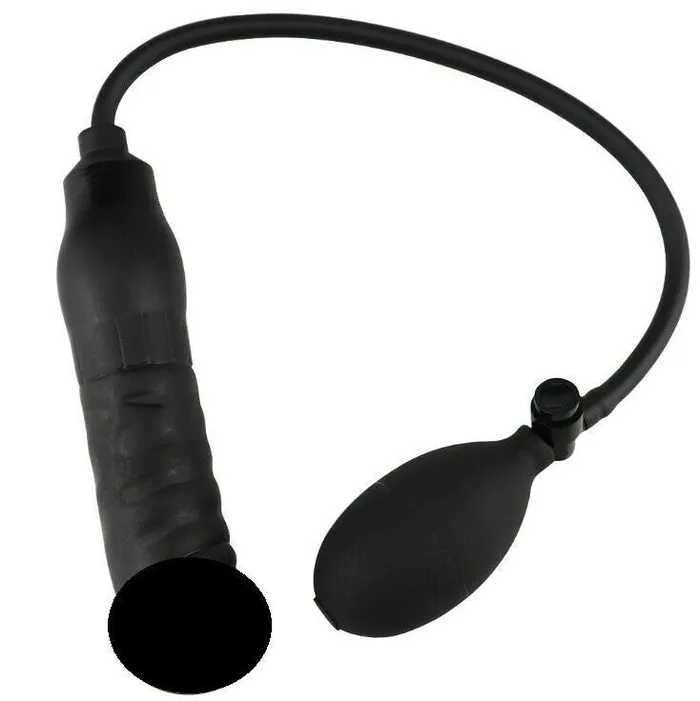 FRISKY BUSINESS SG Inflatable Black Dildo Dildos