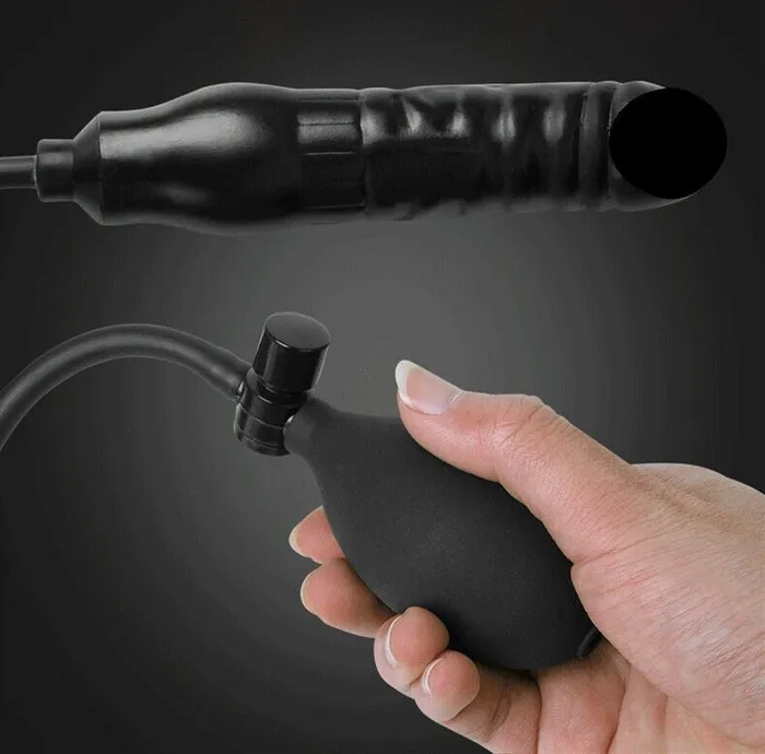 FRISKY BUSINESS SG Inflatable Black Dildo Dildos