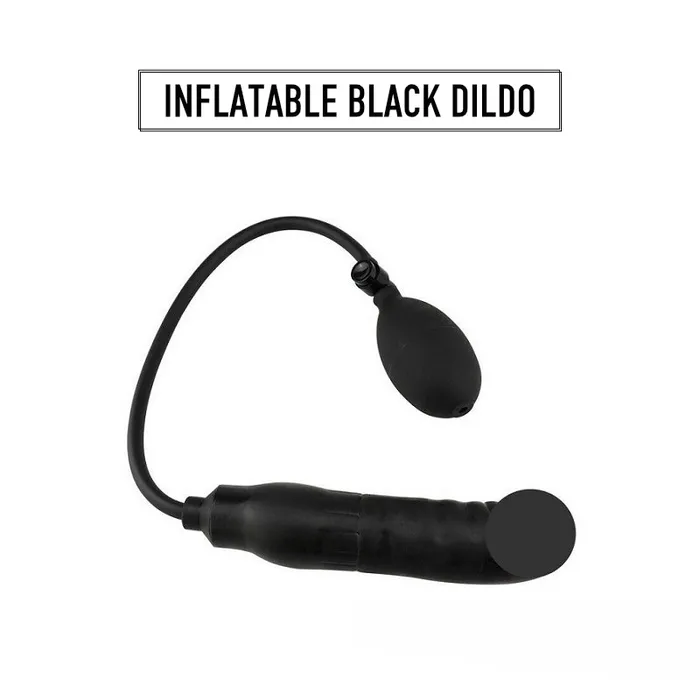 FRISKY BUSINESS SG Inflatable Black Dildo Dildos
