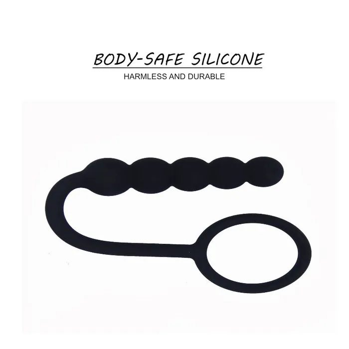 FRISKY BUSINESS SG Male Sex Toys Ecstasy Duo Silicon Cock Ring With Anal Bead