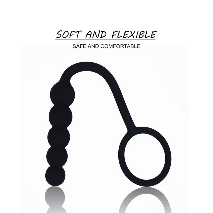 FRISKY BUSINESS SG Male Sex Toys Ecstasy Duo Silicon Cock Ring With Anal Bead