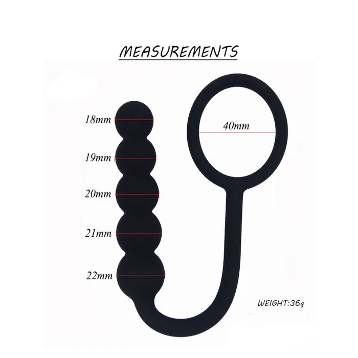 FRISKY BUSINESS SG Male Sex Toys Ecstasy Duo Silicon Cock Ring With Anal Bead