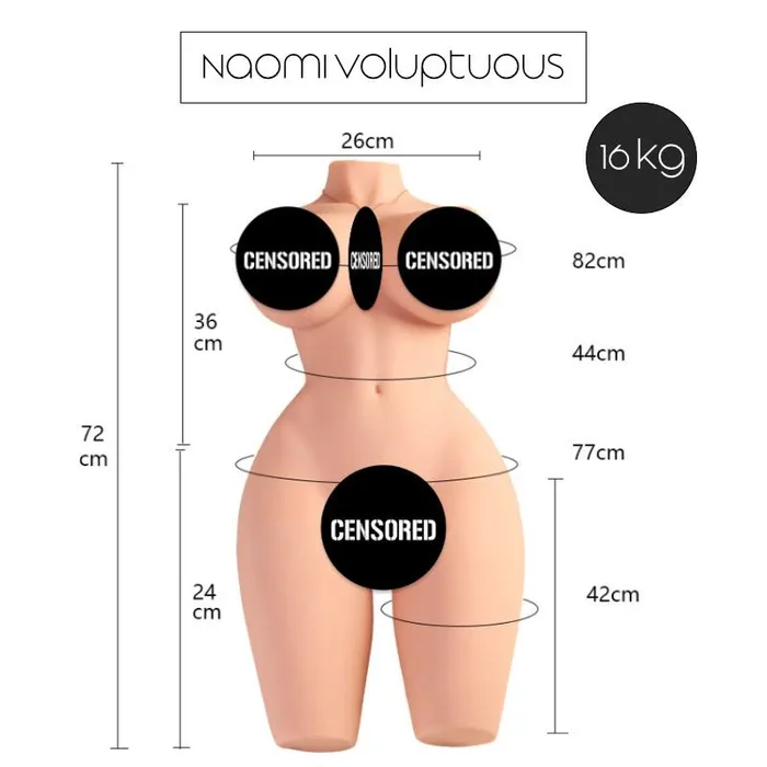 FRISKY BUSINESS SG Naomi Realistic Torso Masturbator Male Sex Toys