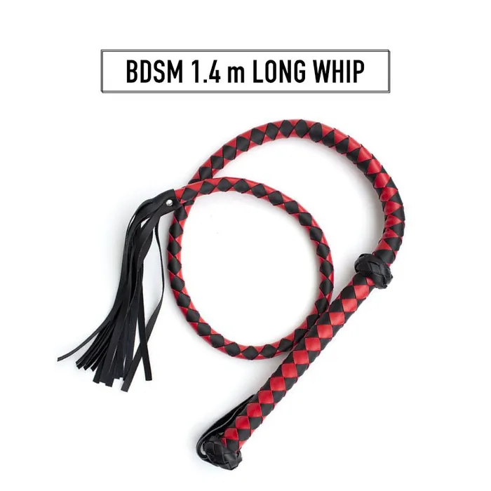 FRISKY BUSINESS SG Restraints BDSM 14 m Long Novelty PU Leather Whip