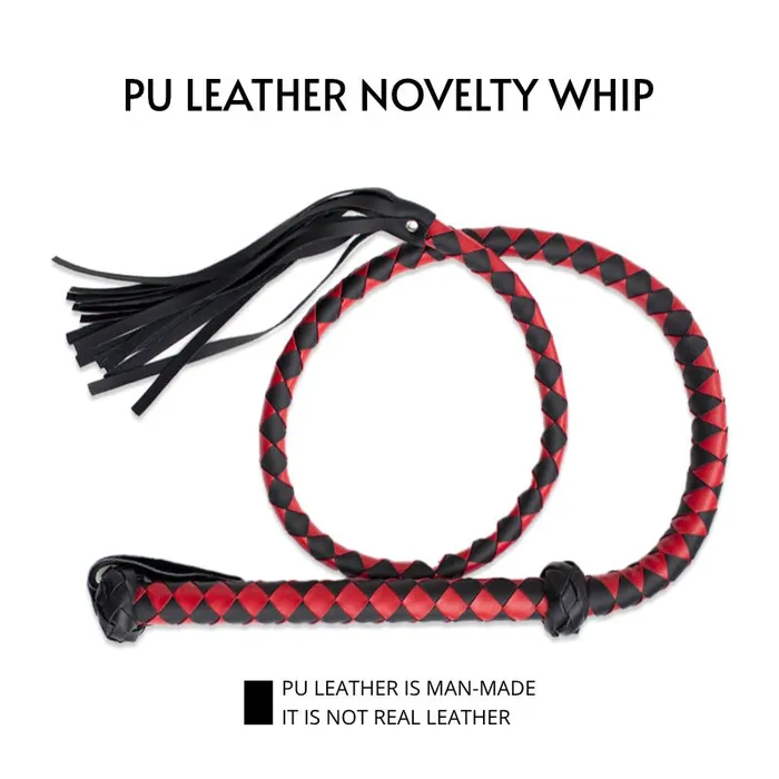 FRISKY BUSINESS SG Restraints BDSM 14 m Long Novelty PU Leather Whip