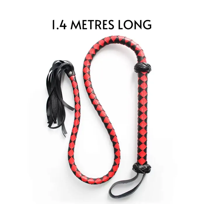 FRISKY BUSINESS SG Restraints BDSM 14 m Long Novelty PU Leather Whip