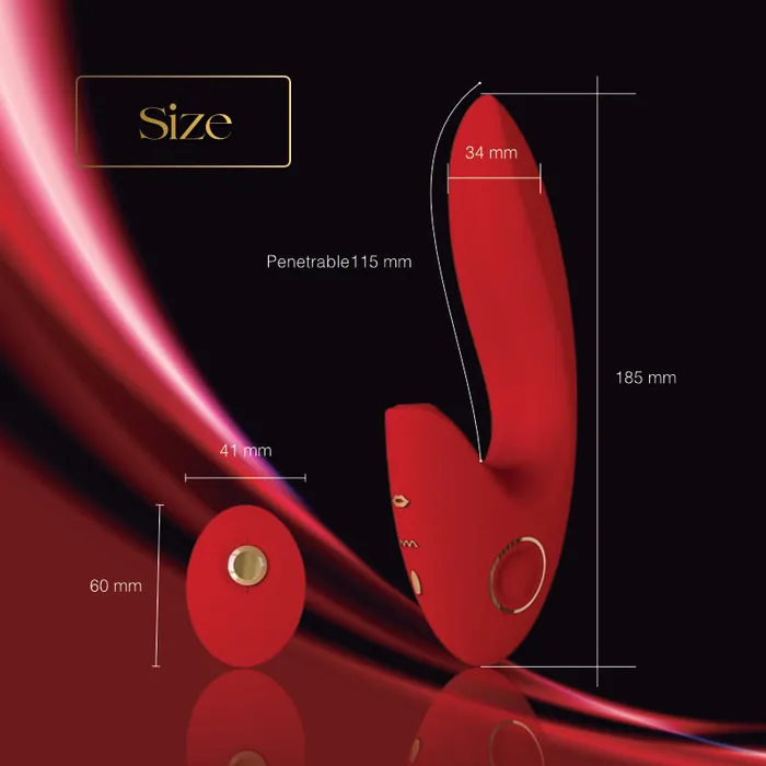 FRISKY BUSINESS SG Vibrators Ecstasy Triad Thrill Triple Stimulation Vibrator
