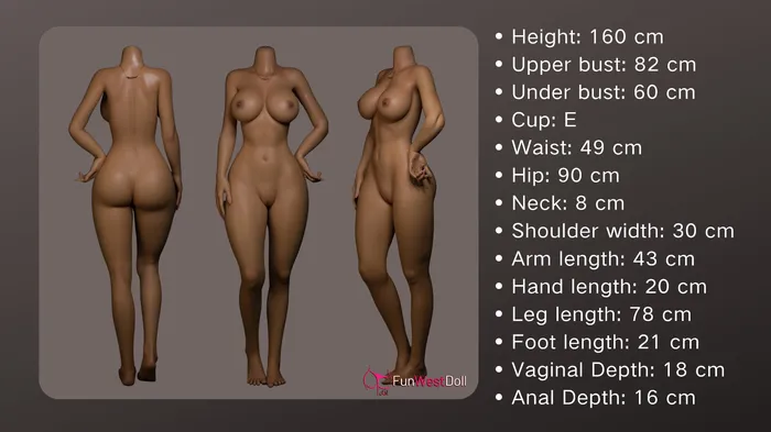 FUNWEST DOLL Male Sex Toys FunWest Doll 160 cm E Silicone European Juliette