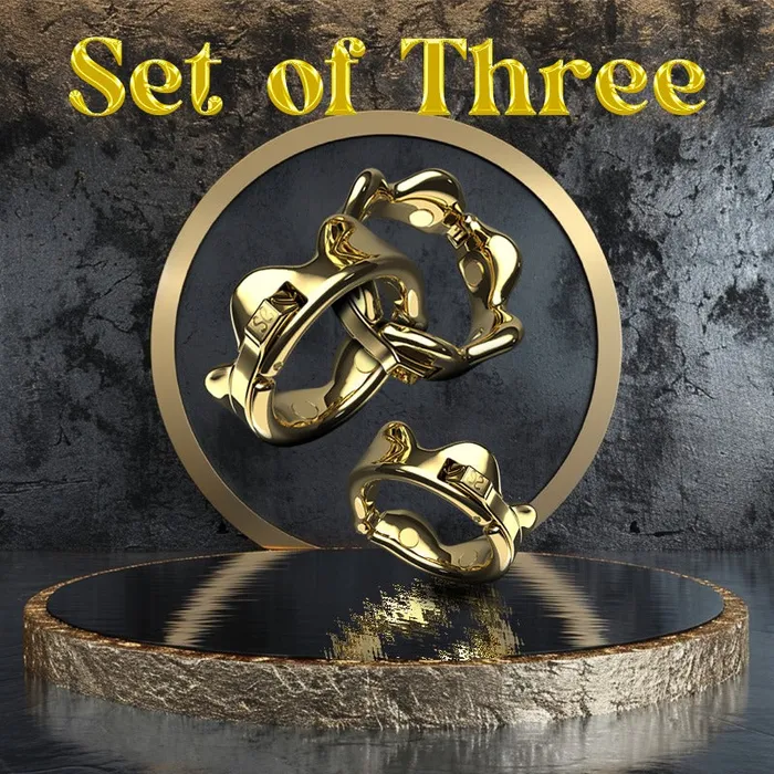 Golden Enthrall Adjustable Zinc Alloy Cock Ring FRISKY BUSINESS SG Male Sex Toys