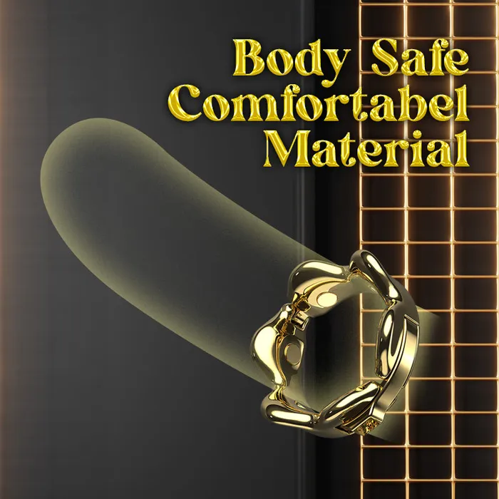 Golden Enthrall Adjustable Zinc Alloy Cock Ring FRISKY BUSINESS SG Male Sex Toys