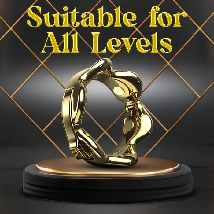 Golden Enthrall Adjustable Zinc Alloy Cock Ring FRISKY BUSINESS SG Male Sex Toys