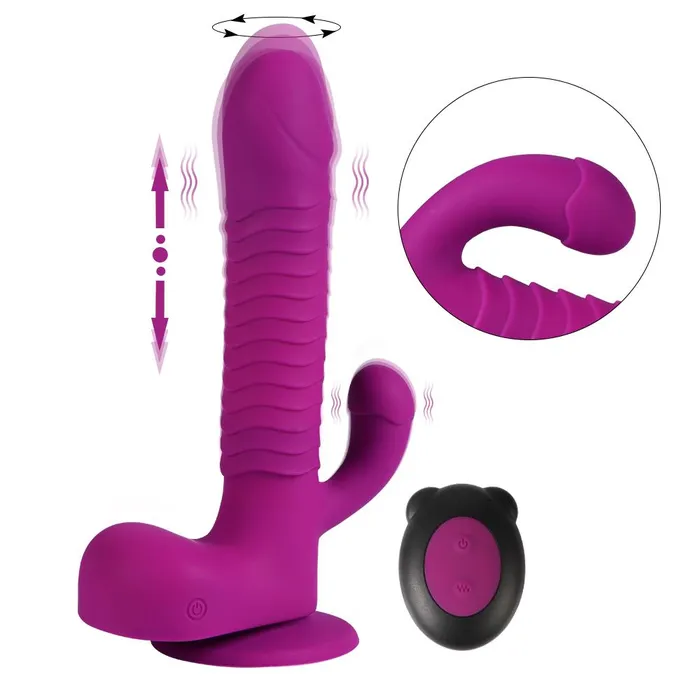 HEXHER Remote Control 6 Modes Rotary Clitoral Vibrator Female Sex Toys