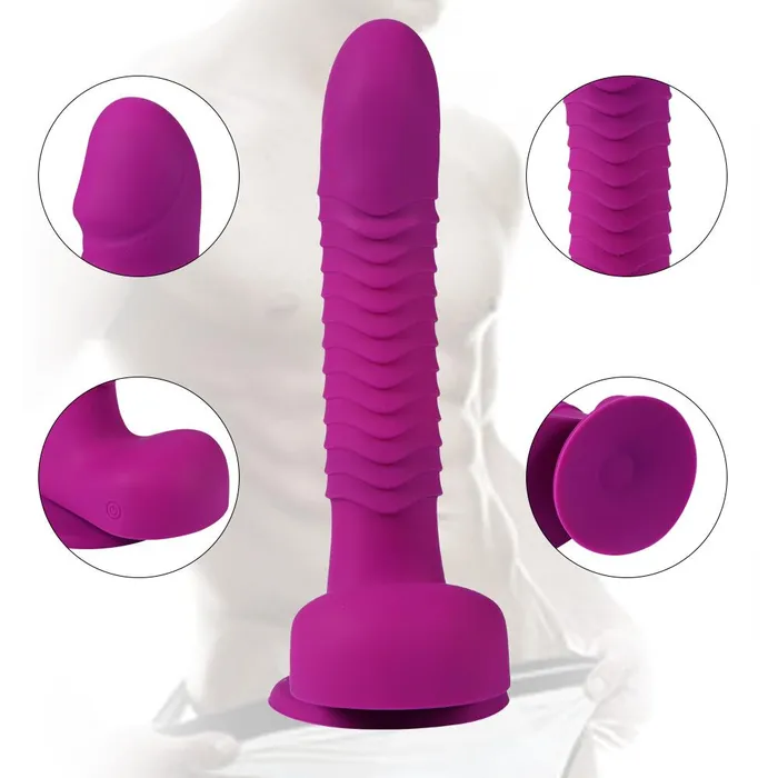 HEXHER Remote Control 6 Modes Rotary Clitoral Vibrator Female Sex Toys