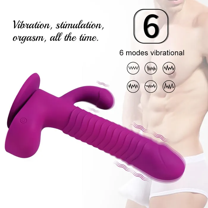 HEXHER Remote Control 6 Modes Rotary Clitoral Vibrator Female Sex Toys