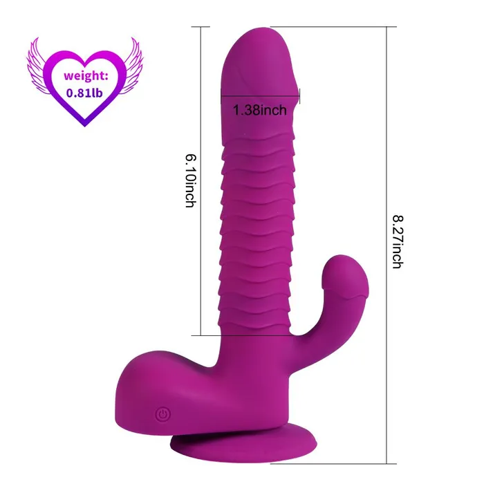 HEXHER Remote Control 6 Modes Rotary Clitoral Vibrator Female Sex Toys