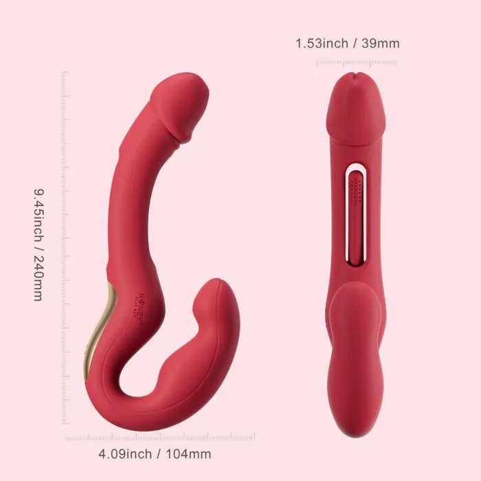 Honey Play Box Female Sex Toys Harmony Duo AppEnabled Strapless Strap On