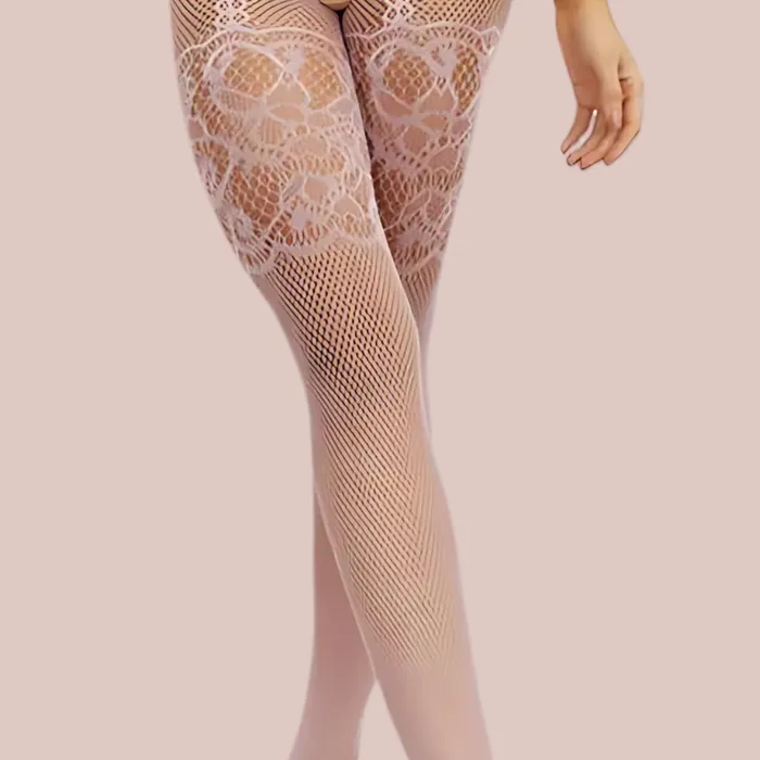House of Chastity Female Sex Toys Lace Look Body Stocking