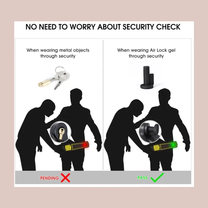 House of Chastity Male Sex Toys Chastity Cage Air Lock Pin