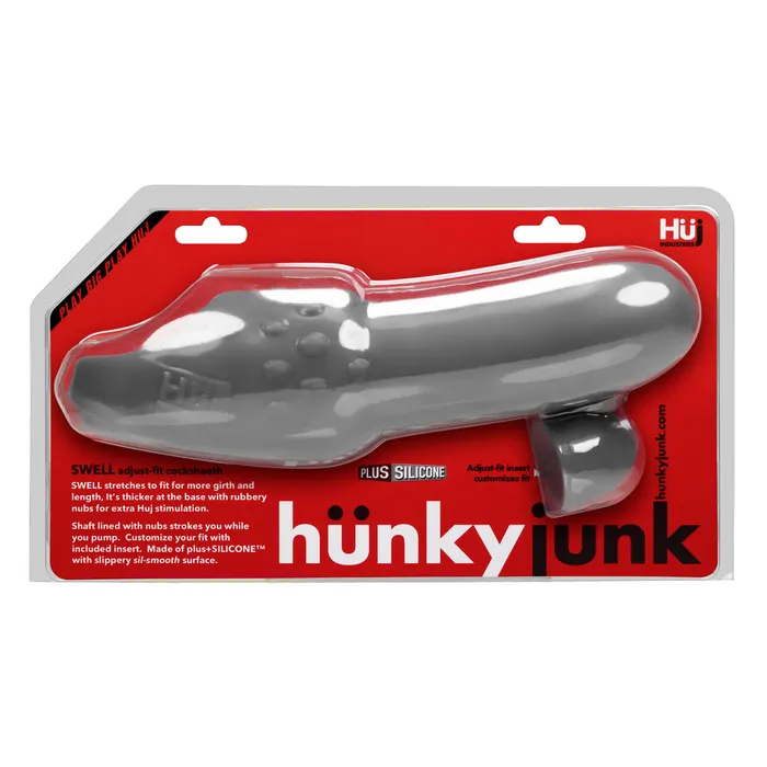 Hunkyjunk Swell Adjust Fit Cock Sheath Stone Hnkyjunk Dildos