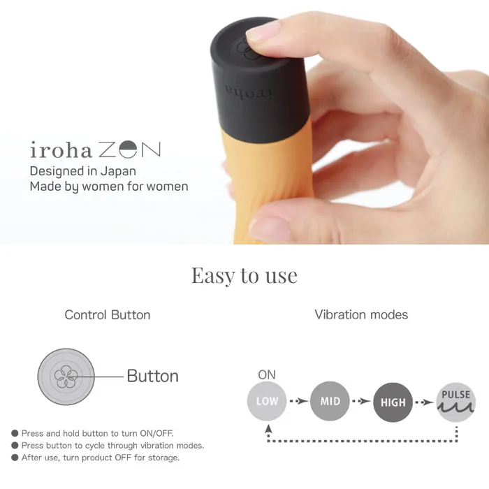 Iroha Zen Hanacha Ribbed G Spot Massager FRISKY BUSINESS SG Female Sex Toys