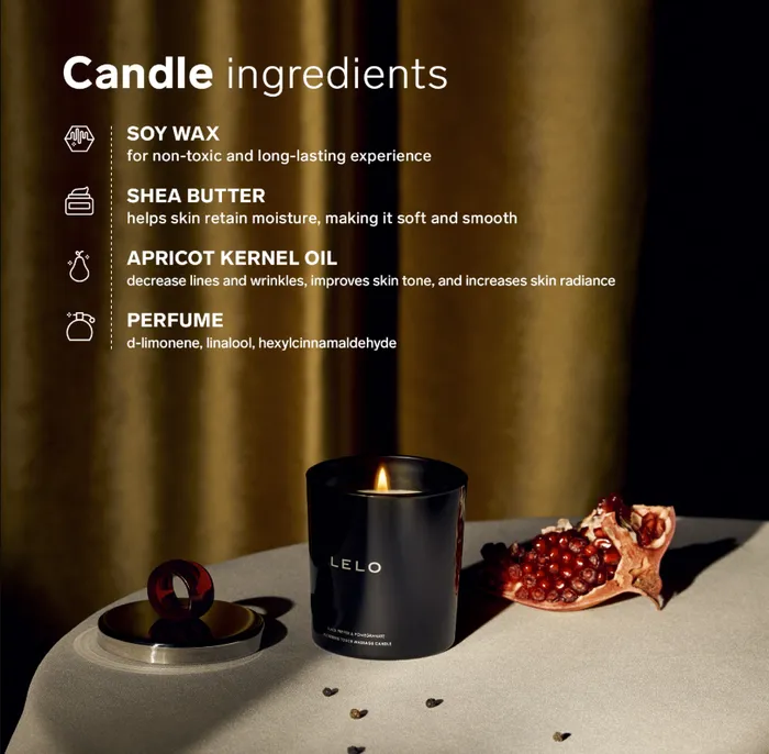 LELO Flickering Touch Massage Candle Vanilla Crme De Cacao Lelo Vibrators