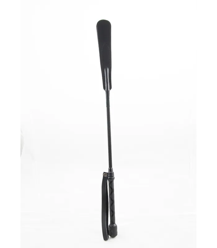 Love In Leather Leather Crop with Split Slapper Tab Love In Leather Restraints Love In Leather Leather Crop with Split Slapper Tab Love In Leather Restraints