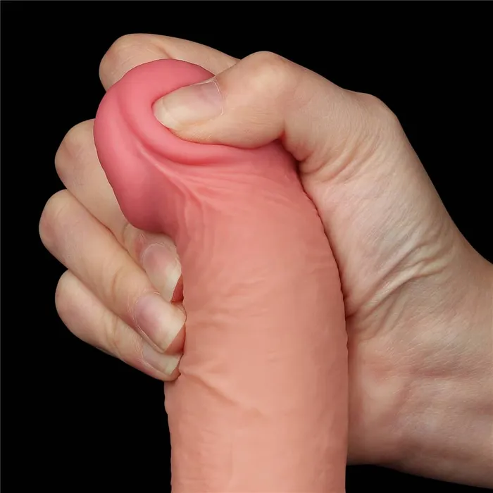 LOVETOY Dildos 75 Sliding Skin Dual Density Dildo Flesh