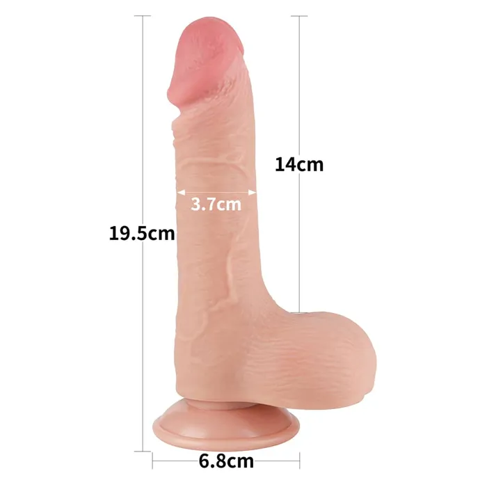 LOVETOY Dildos 75 Sliding Skin Dual Density Dildo Flesh