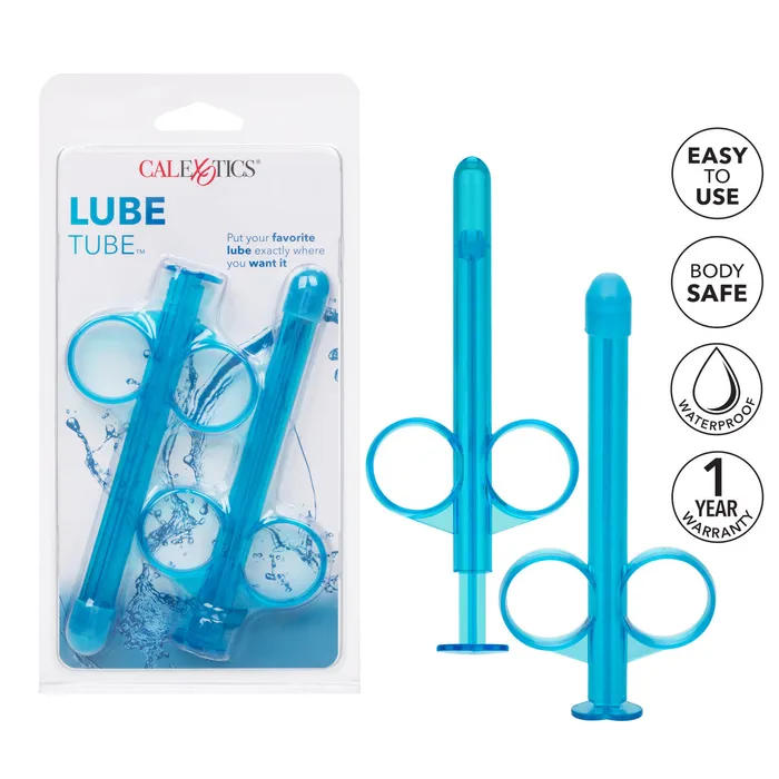 Lube Tube Applicator 2 Pack Blue CalExotics Vibrators
