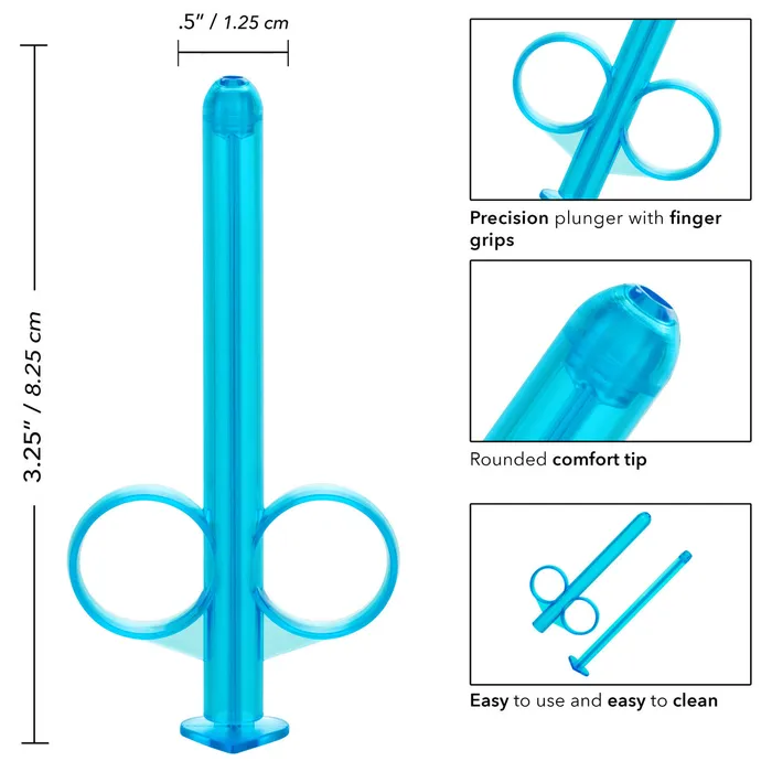 Lube Tube Applicator 2 Pack Blue CalExotics Vibrators