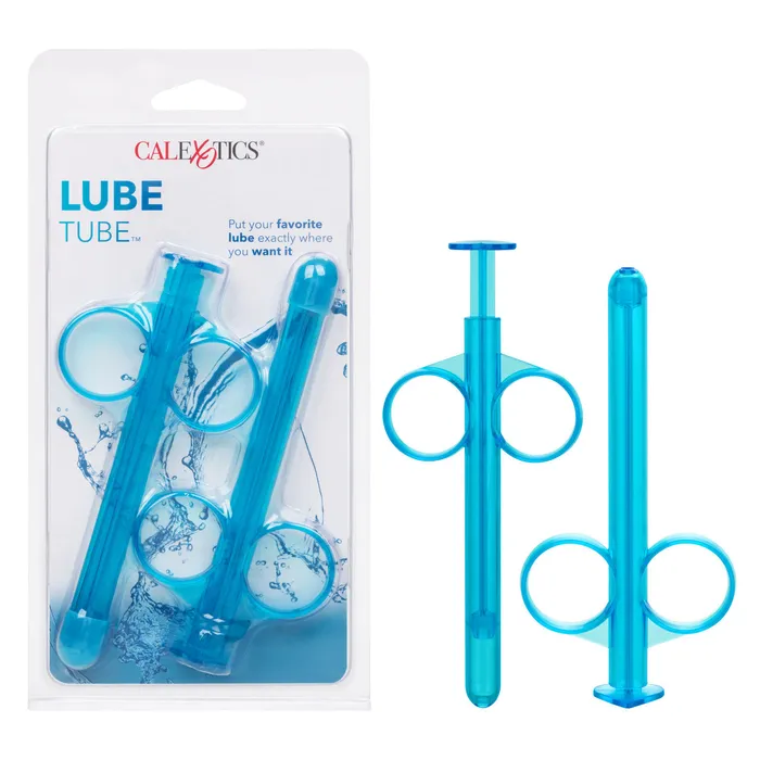 Lube Tube Applicator 2 Pack Blue CalExotics Vibrators