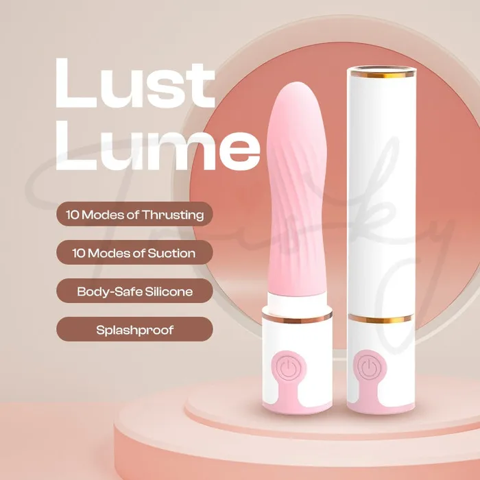 Lust Lume Female Lipstick Size Bullet Vibrator FRISKY BUSINESS SG Female Sex Toys