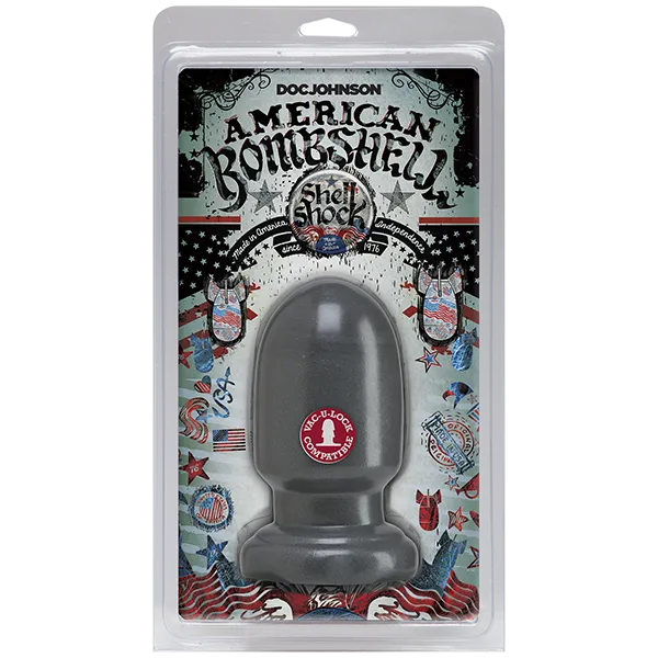 Male Sex Toys Doc Johnson American Bombshell Shellshock Plug Small