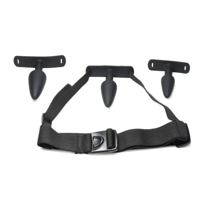 Male Sex Toys Master Series Master Series Bumtastic Trainer Set Silicone 3piece Anal Plug Set with Harness Male Sex Toys Master Series Master Series Bumtastic Trainer Set Silicone 3piece Anal Plug Set with Harness