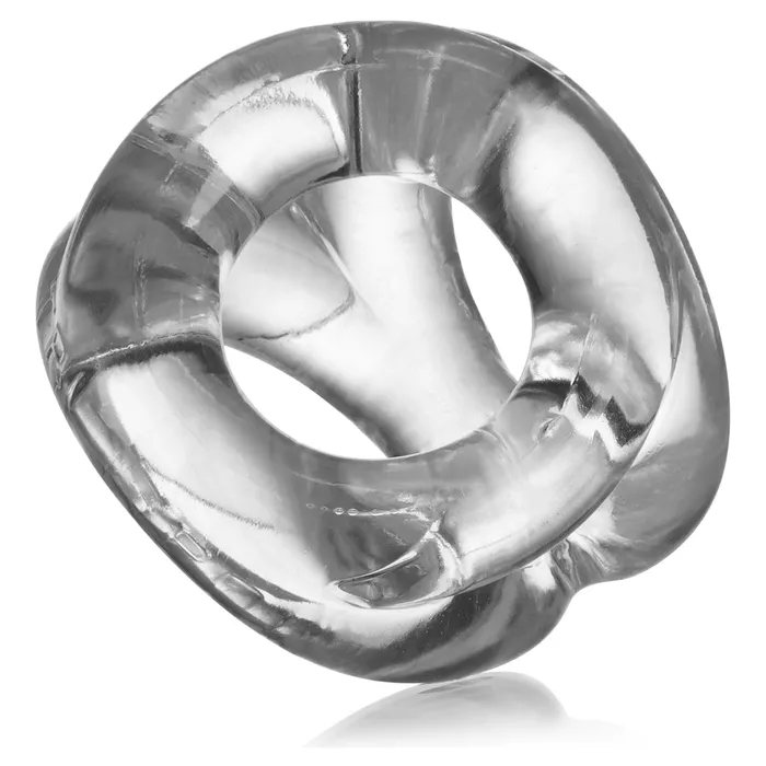 Male Sex Toys Oxballs Oxballs Tri Sport Cocksling Cock Ring and Ball Divider Clear