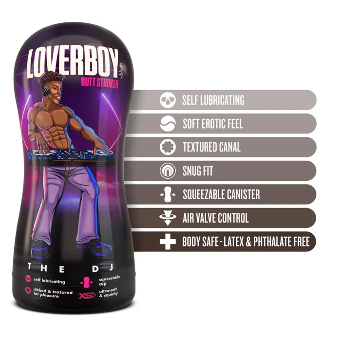 Male Sex Toys The DJ Self Lubricating Stroker Brown Blush