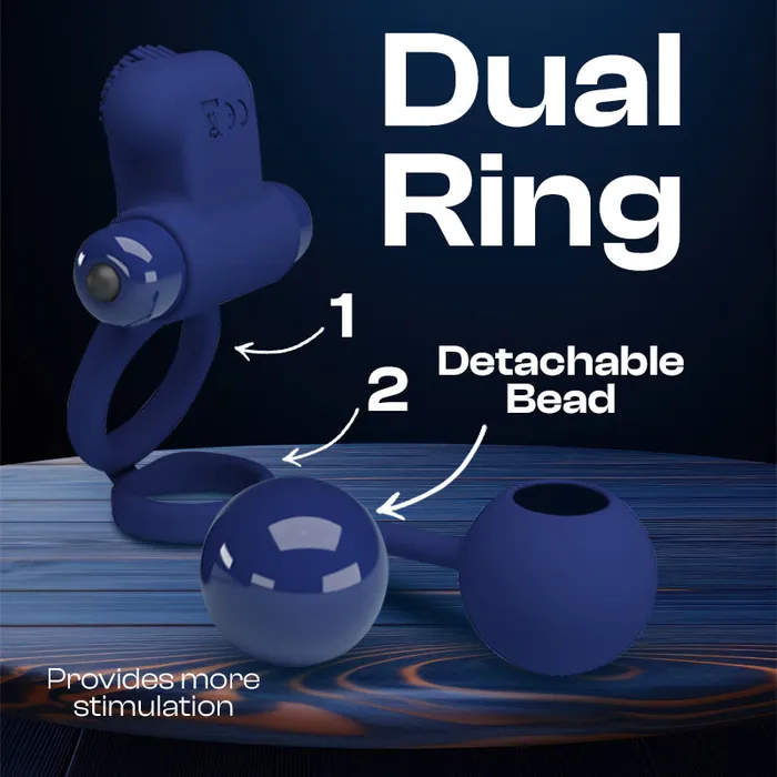 Male Sex Toys Throb Torque Dual Cock Ring with Weighing Bead FRISKY BUSINESS SG