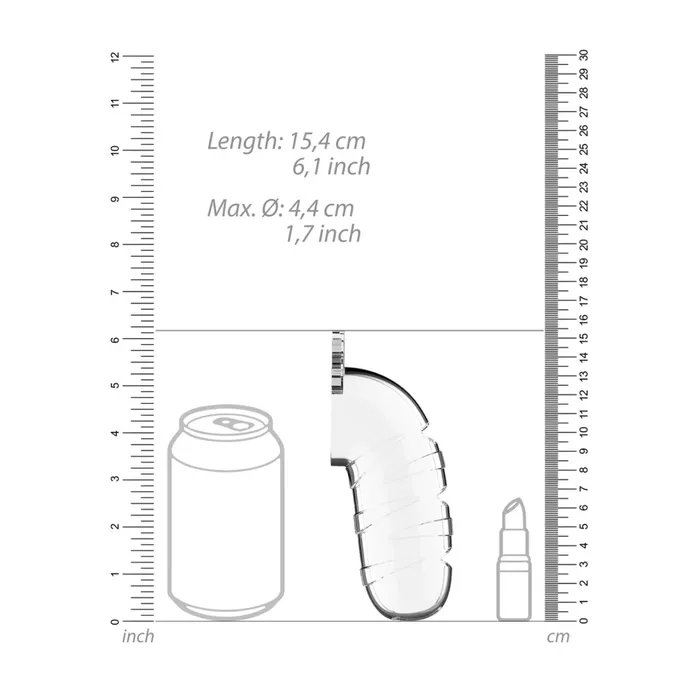 Man Cage Male Sex Toys Man Cage Model 17 Chastity Cock Cage with Urethral Sounding Transparent 55 inches
