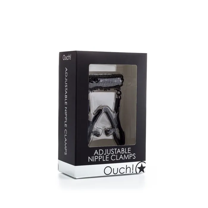 Ouch Anal Ouch Adjustable Nipple Clamps Black